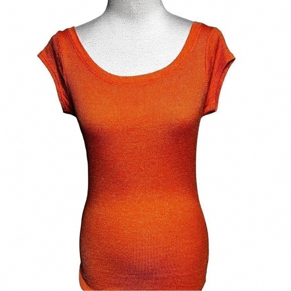 Tops - Vibrant Orange Short Sleeve Women's Tee